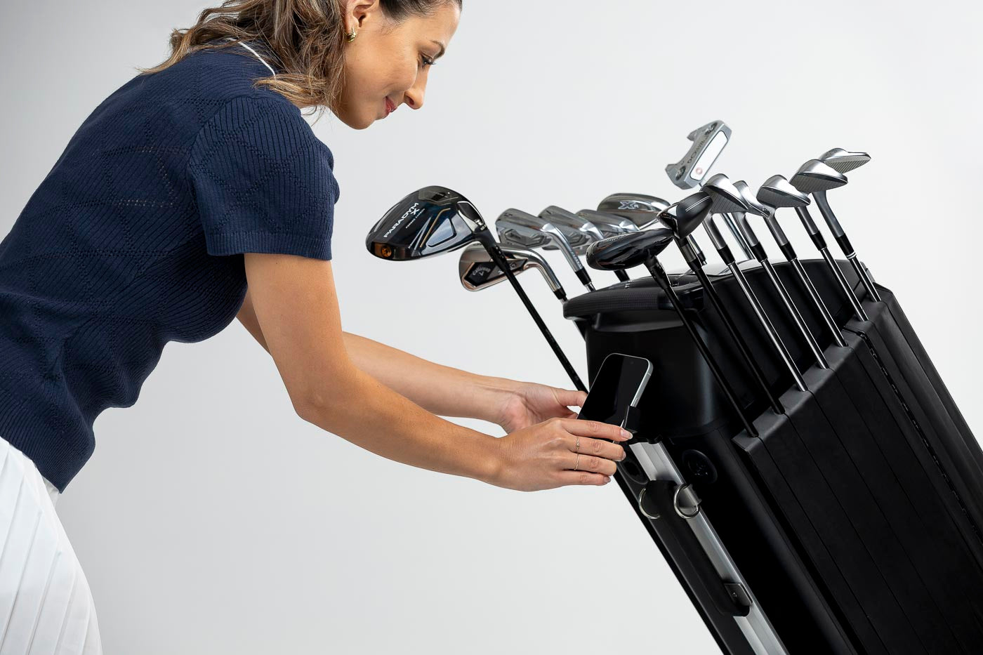 Golf Push Cart Phone Holder