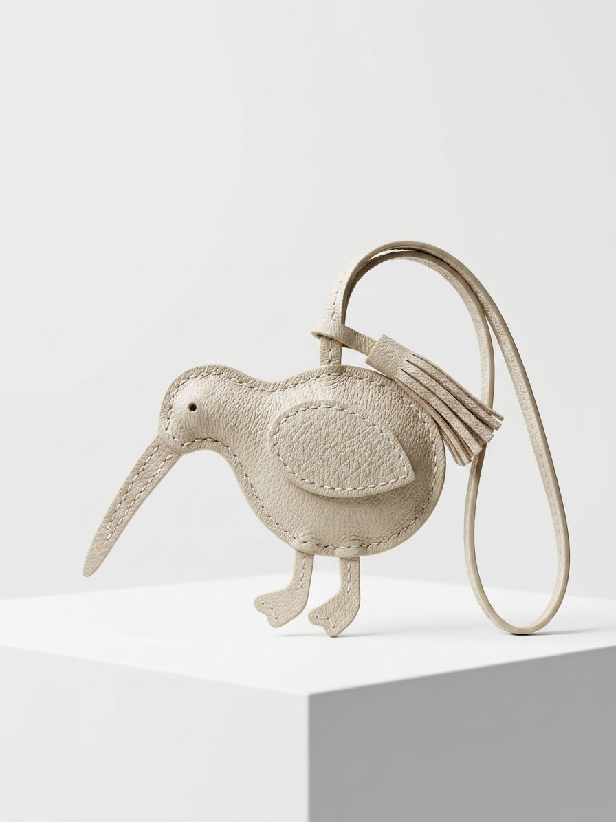 The KIWI Amulet – Leather Bag Charm