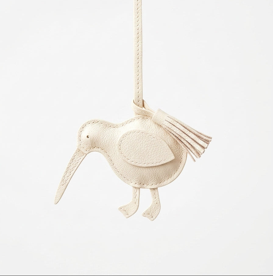 KIWI Leather Bag Charm