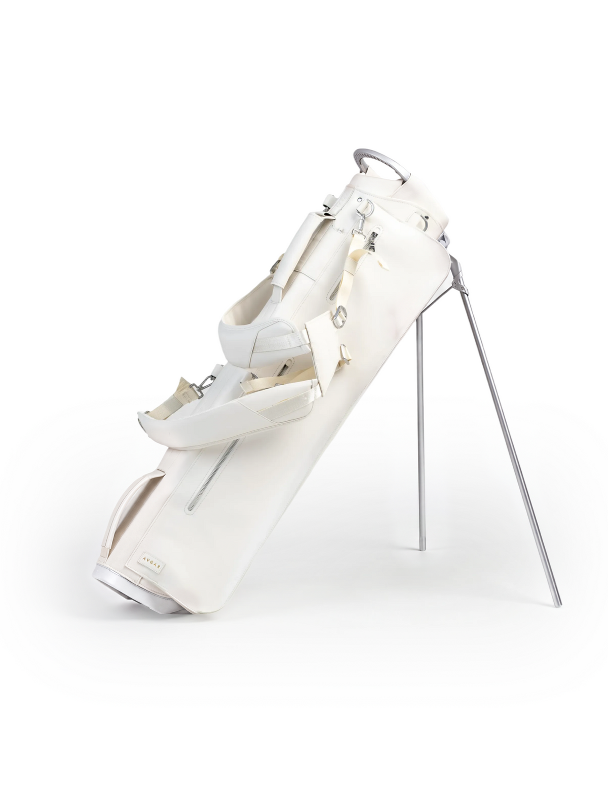 Cream LINKS golf bag — studio product view
