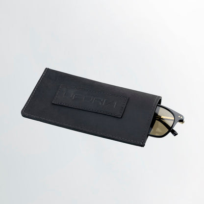Estuche de cuero para gafas de sol